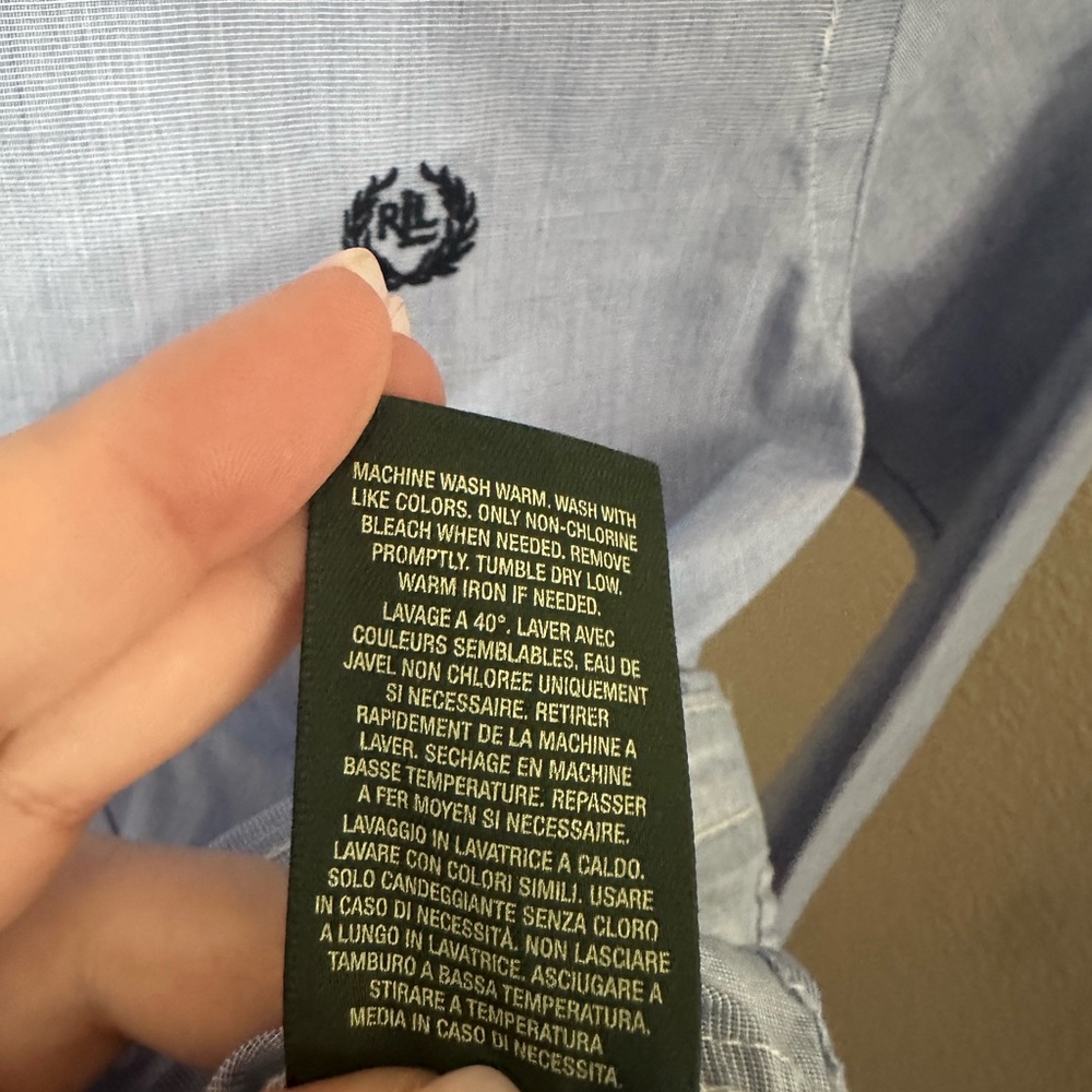 Lauren Ralph Lauren Boy's Classic Spread Collar Dress Shirt - Picture 5 of 6